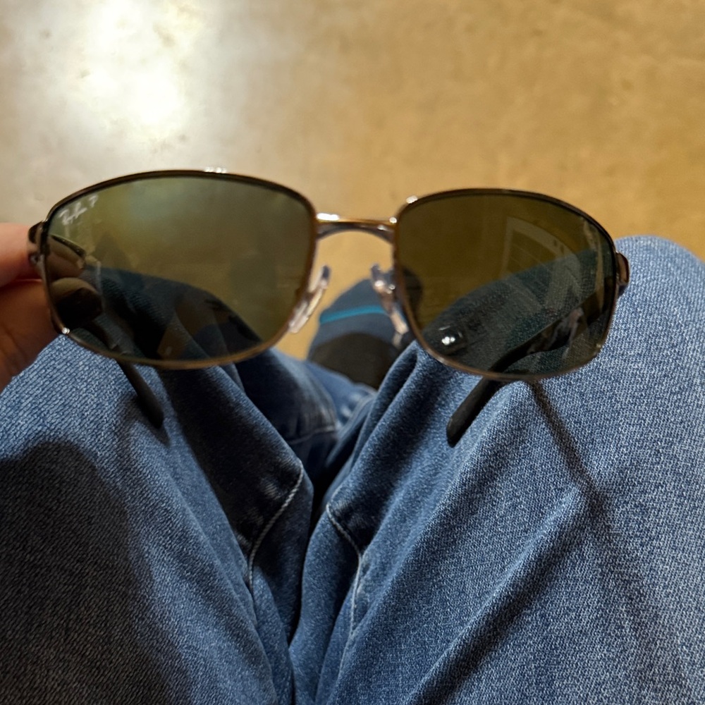 Ray-Ban Metallic Sunglasses with Dark Lenses